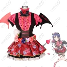 ラブライブ！園田海未 小悪魔編 コスプレ衣装｜黒×赤のデビル調 高再現フルセット