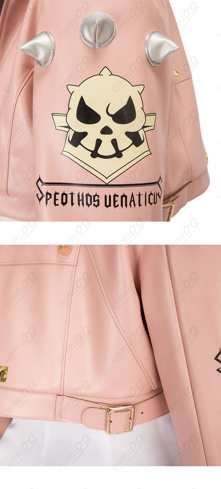 エルフェルト＝ヴァレンタイン コスプレ衣装 肩と背面装飾の細部