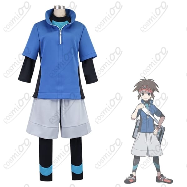 ポケモンBW2 キョウヘイ コスプレ衣装 高再現 メッセンジャーバッグ付き