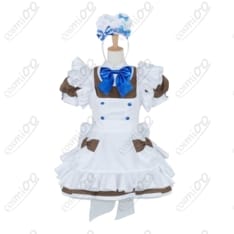 メイドカフェ メイド コスプレ衣装｜高再現・快適 フリルエプロン付きフルセット