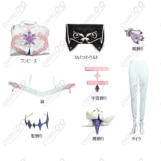 ホロライブEN 古石ビジュー コスプレ衣装 高再現 ちびキャラ風デザイン - 3枚目の画像（サムネイル）