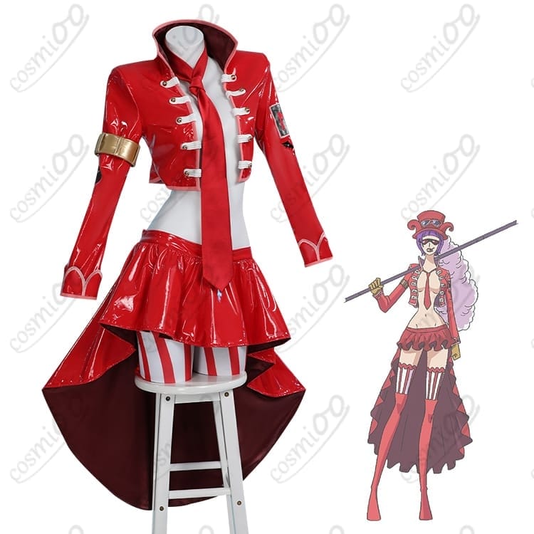 【ワンピース】ベロ・ベティ コスプレ衣装 革命軍東軍戦闘服・深Vジャケット再現 - 2枚目の画像