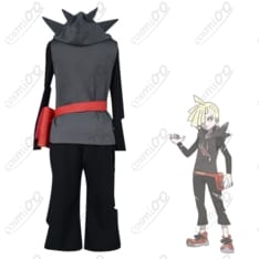 ポケモンSM グラジオ コスプレ衣装 黒パーカー戦闘服 高品質フルセット - 2枚目の画像（サムネイル）