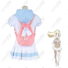ポケモンUSUM リーリエ コスプレ衣装 白ワンピ＆つば広ハット風 高再現 - 2枚目の画像（サムネイル）