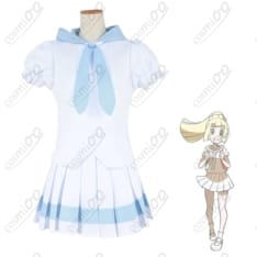 ポケモンUSUM リーリエ コスプレ衣装 白ワンピ＆つば広ハット風 高再現 - 3枚目の画像（サムネイル）