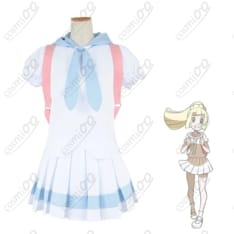 ポケモンUSUM リーリエ コスプレ衣装 白ワンピ＆つば広ハット風 高再現 - 1枚目の画像（サムネイル）