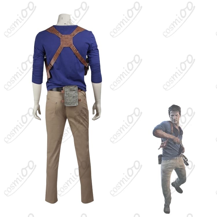 アンチャーテッド海賊王と最後の秘宝ネイサン・ドレイクコスプレ衣装ラギッド探検服 - 2枚目の画像