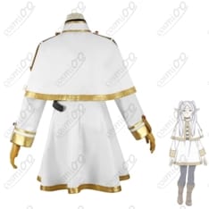 葬送のフリーレン『フリーレン』子供用コスプレ 高再現 白ワンピ＋黒マント＋耳付き - 2枚目の画像（サムネイル）