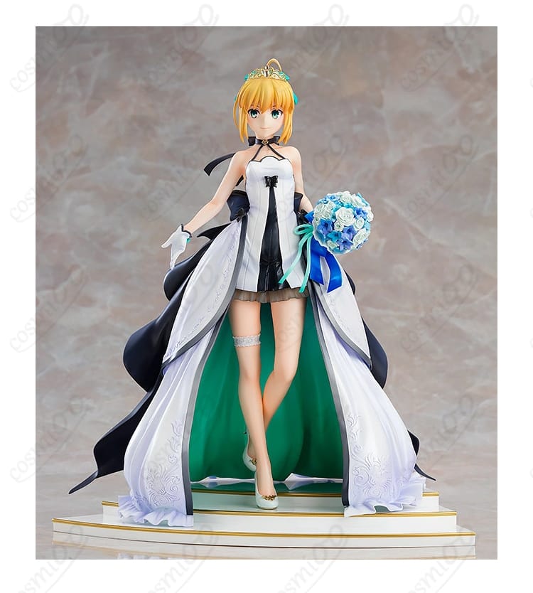 セイバー（アルトリア・ペンドラゴン）コスプレ衣装、Fateシリーズの主要キャラクターを忠実に再現。15th Celebration Dress Ver.のデザインで、イベントやコスプレ撮影に最適。
