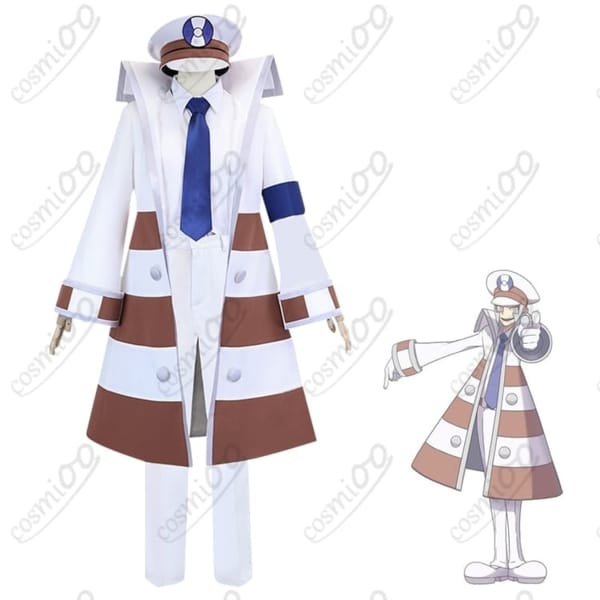 ポケモンBW クダリ コスプレ衣装 白のサブウェイマスター制服 高再現