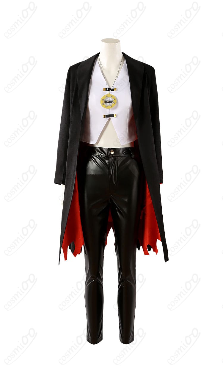 FGO テスカトリポカ（ポカニキ） コスプレ衣装 喫煙姿の正面から見た画像。ディテールが忠実に再現されています。コスプレイベントに最適！