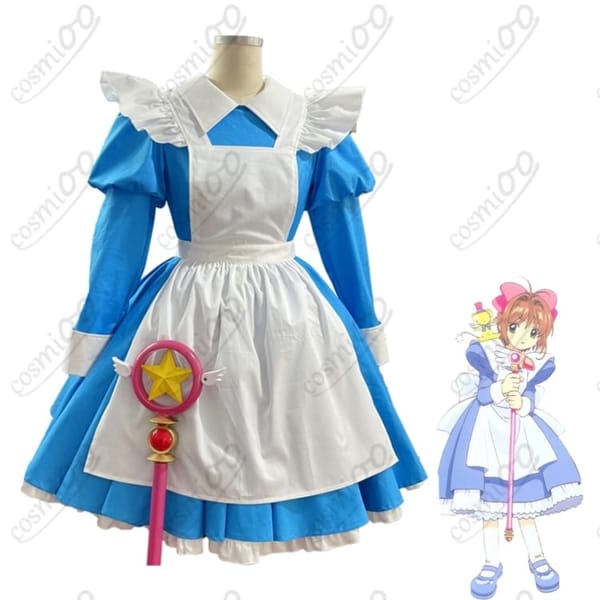 カードキャプターさくら 木之本桜 アリス/メイド風コスプレ衣装 高再現・高品質