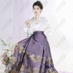中国伝統『漢服・馬面裙』コスプレ衣装 上衣+スカート2点セット｜高再現・快適 - 6枚目の画像（サムネイル）