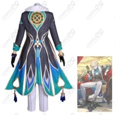 崩壊：スターレイル アベンチュリン コスプレ衣装 高再現・紳士的フルセット - 2枚目の画像（サムネイル）