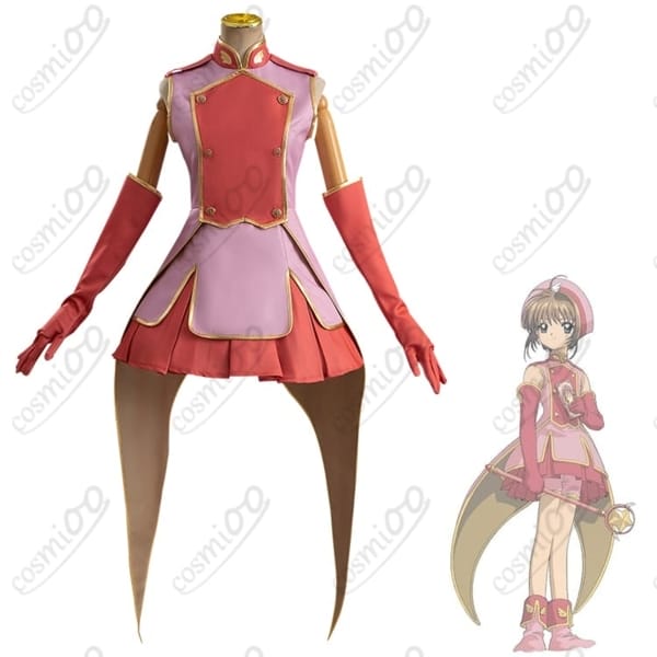 劇場版カードキャプターさくら木之本桜コスプレ衣装高再現知世仕立てのバトル衣装