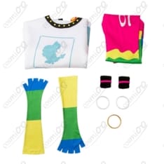 ポケモン×初音ミク ペラップ衣装 高品質 ポップで元気な音符モチーフ - 8枚目の画像（サムネイル）