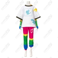 ポケモン×初音ミク ペラップ衣装 高品質 ポップで元気な音符モチーフ - 1枚目の画像（サムネイル）