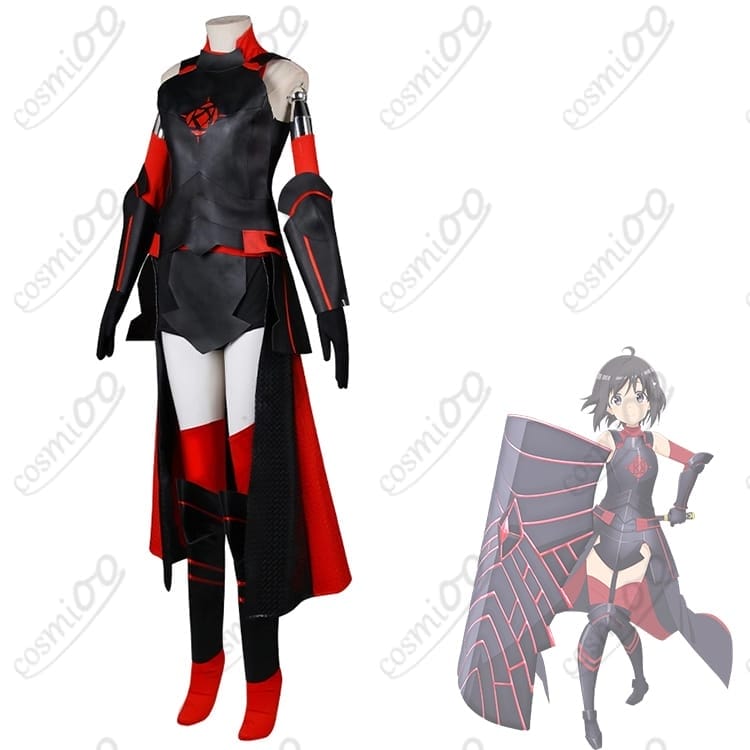 防振り『メイプル』コスプレ衣装 黒鎧と大盾を高再現 高品質フルセット - 3枚目の画像