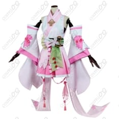 陰陽師×初音ミク『桜ミク』コスプレ衣装 和風幻想の春色デザイン 高再現 - 2枚目の画像（サムネイル）