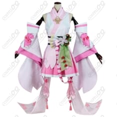 陰陽師×初音ミク『桜ミク』コスプレ衣装 和風幻想の春色デザイン 高再現 - 1枚目の画像（サムネイル）