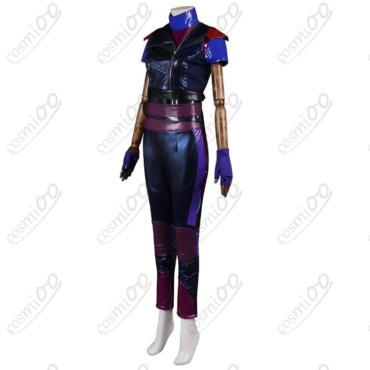 ディセンダント3「マル」コスプレ衣装 クール×パンクのレザー調デザイン - 3枚目の画像