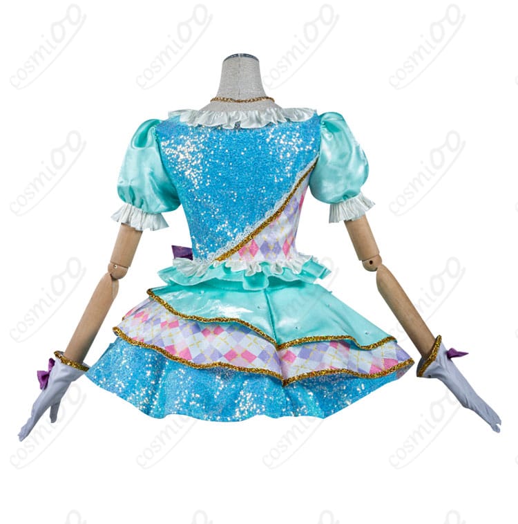 アイカツスターズ！白鳥ひめ コスプレ衣装の背面画像。背中のデザインやディテールまで丁寧に再現されています。