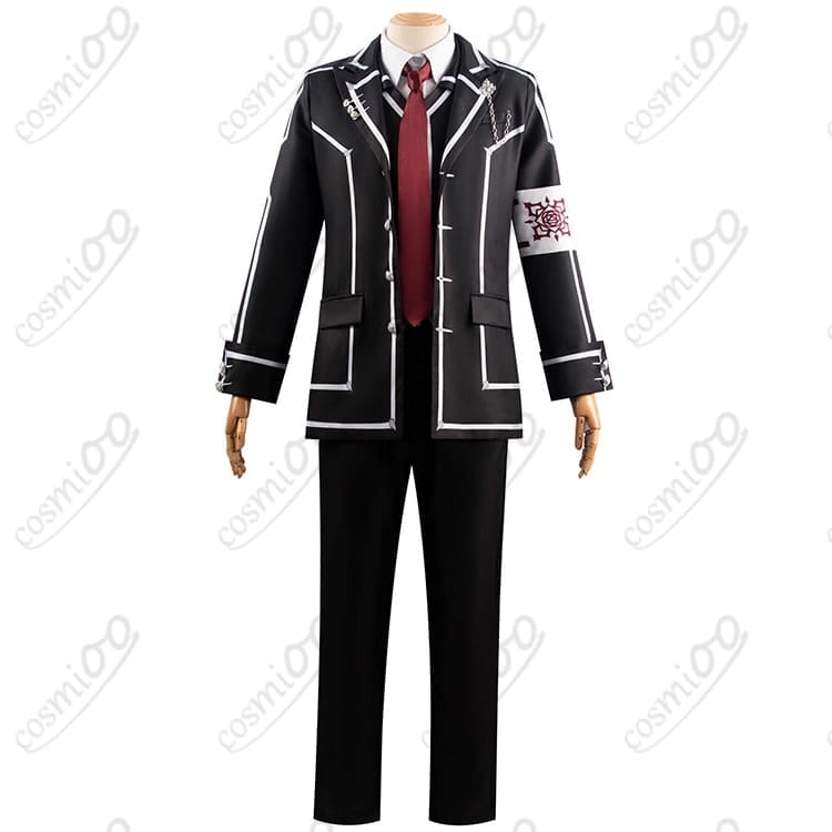 ヴァンパイア騎士 錐生零 コスプレ衣装｜黒主学園・男子黒制服3点セット 高再現 - 1枚目の画像