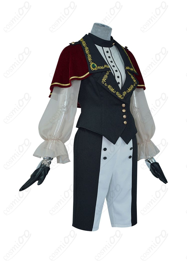 商品側面から見たコスプレ衣装の詳細。ディテールが際立つ一枚。