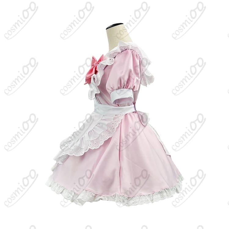 マギレコ 鹿目まどか メイド服コスプレ｜セガコラボカフェ風 高品質フルセット - 2枚目の画像