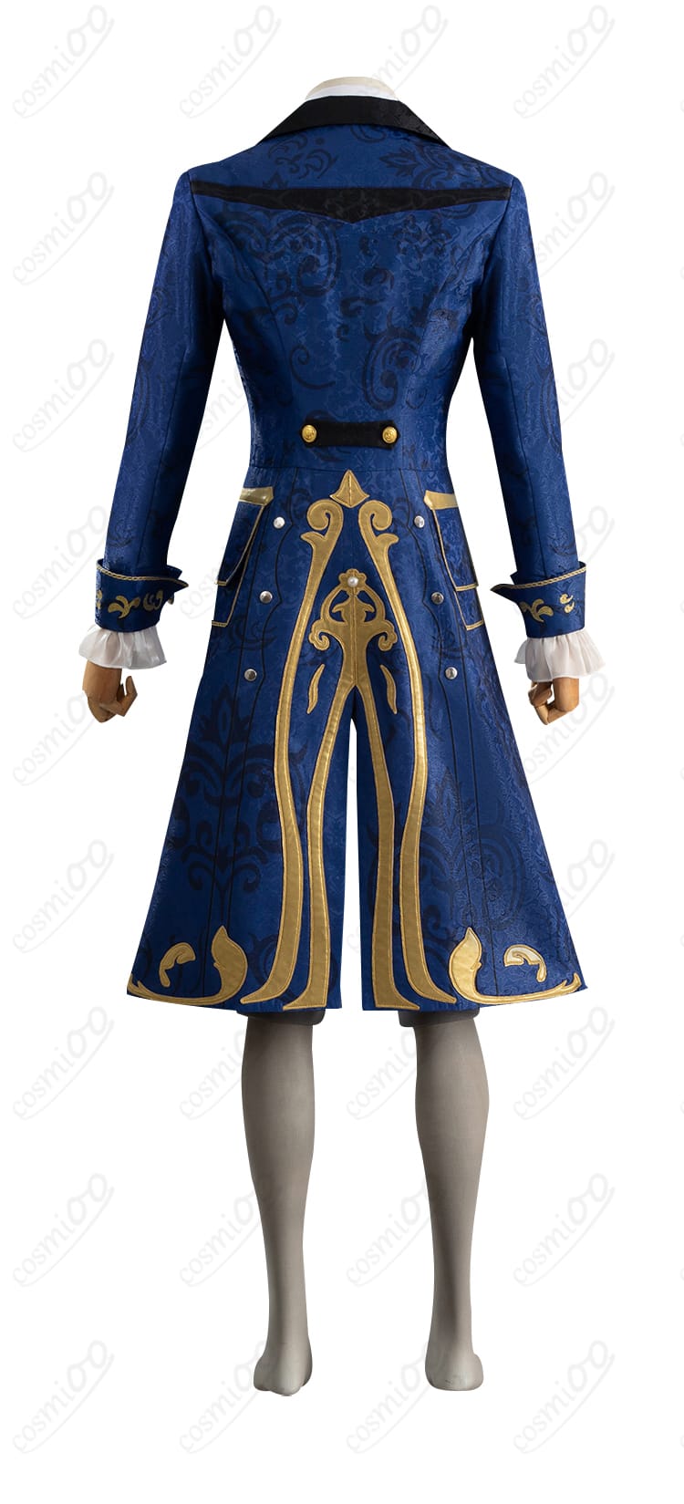 「第五人格 隠者（アルヴァ・ロレンツ）コスプレ衣装 背面図、精巧なデザインが際立つ