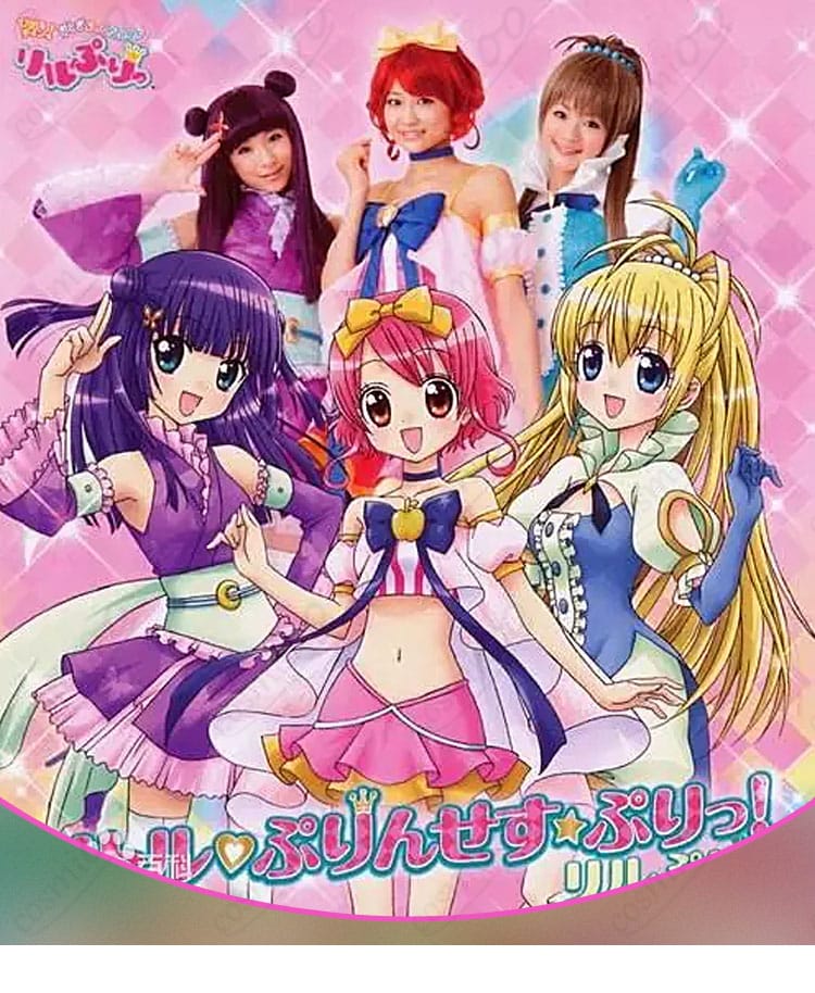 リルぷりっの雪森りんごキャラクターのコスプレ衣装の画像。プリンセスりんごの姿が美しく再現されています。