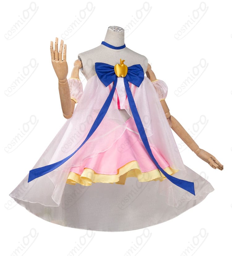 雪森りんごコスプレ衣装の側面画像。衣装のシルエットとディテールがしっかりと確認できます。