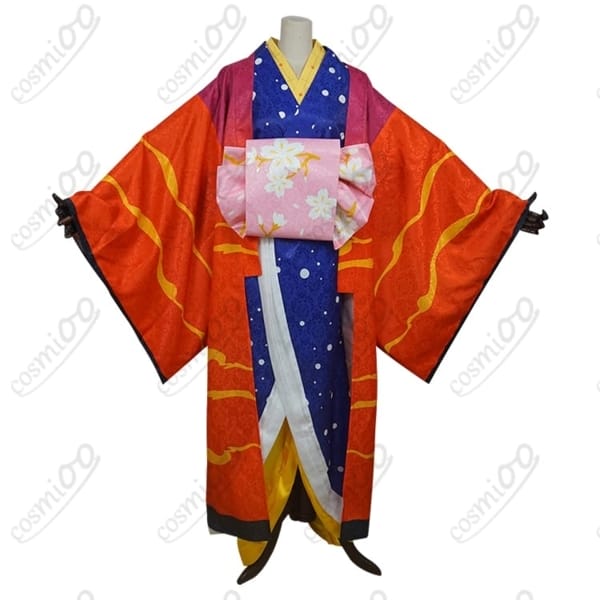 鬼滅の刃 鯉夏花魁 コスプレ衣装 上品な古典文様と前結び帯を再現