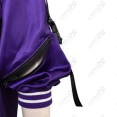 鉄拳8『麗奈』コスプレ衣装コート高再現・紫系カラーが映えるクールデザイン - 4枚目の画像（サムネイル）