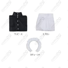 魔都精兵のスレイブ 大川村寧 メイド服コスプレ 高品質・清楚フルセット - 4枚目の画像（サムネイル）