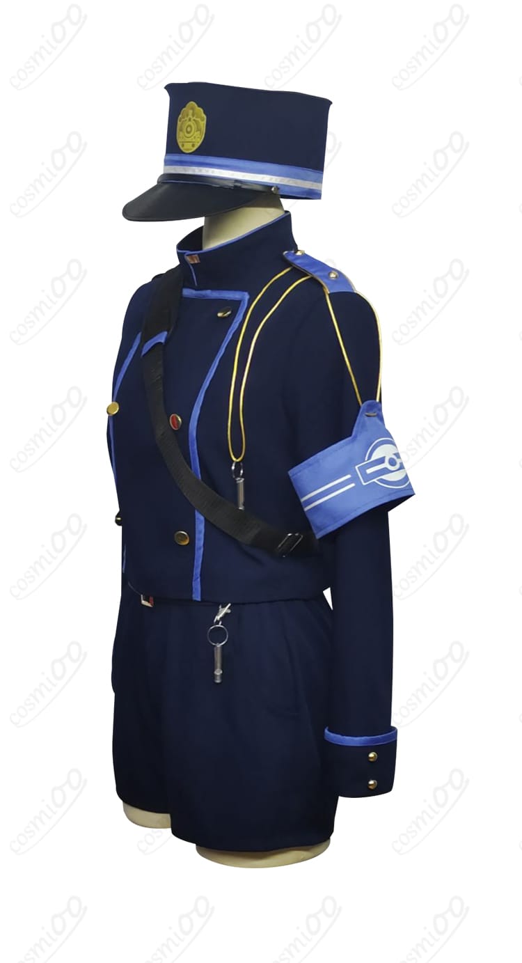 ブルアカ 橘ノゾミ・橘ヒカリ コスプレ衣装 左側の装飾ディテール。細かい縫製や装飾がリアルに表現されています。