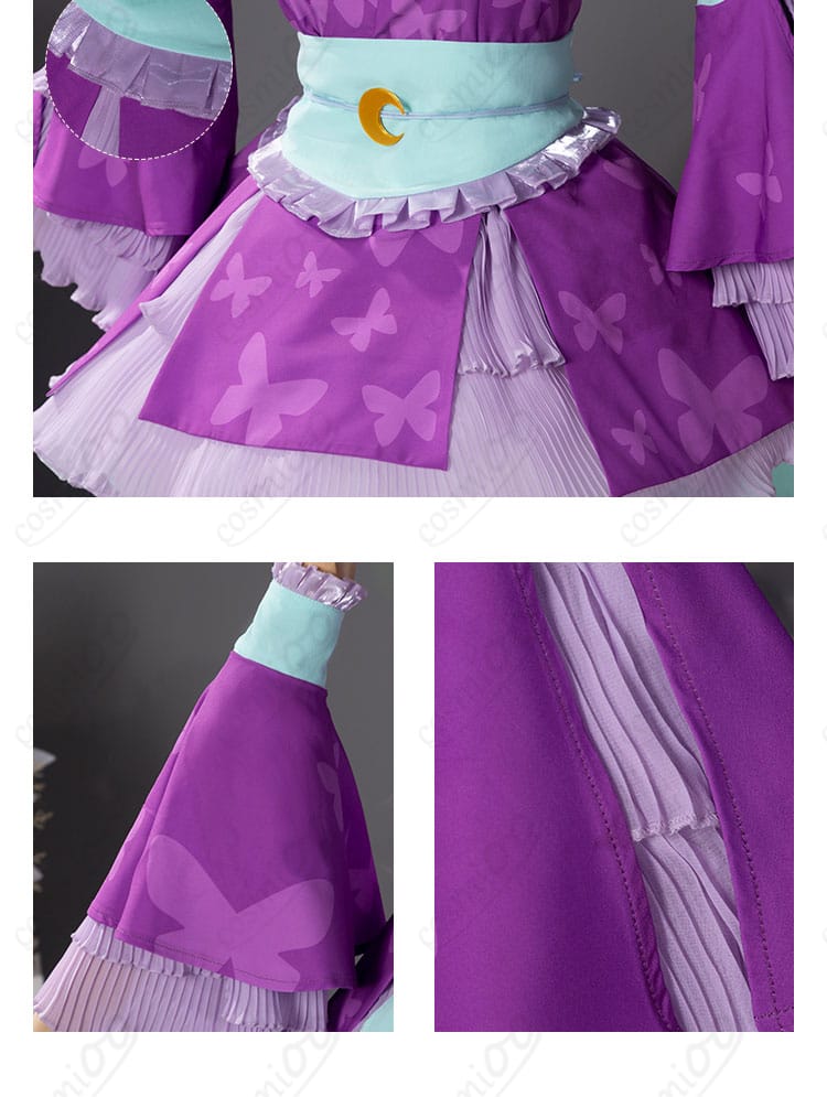 リルぷりっ 笹原名月 コスプレ衣装 腰封、裙摆装饰细节（コスプレ衣装の腰部分とスカートの装飾に注目）