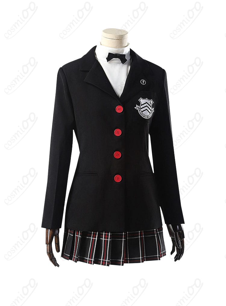 ペルソナ5 ザ・ロイヤル 芳澤かすみ 制服 コスプレ衣装 正面画像。高品質で細部まで忠実再現されたデザイン。