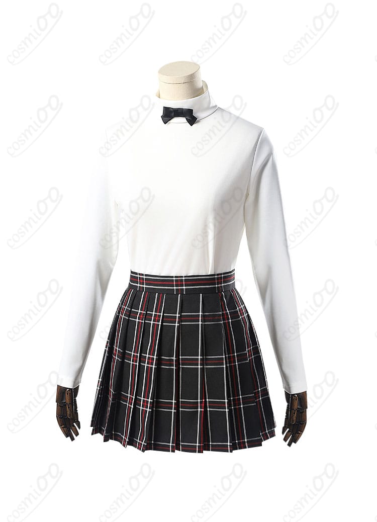 ペルソナ5 ザ・ロイヤル 芳澤かすみ コスプレ衣装 インナー正面ディテール。制服の細部、襟元やボタンの再現が美しい。
