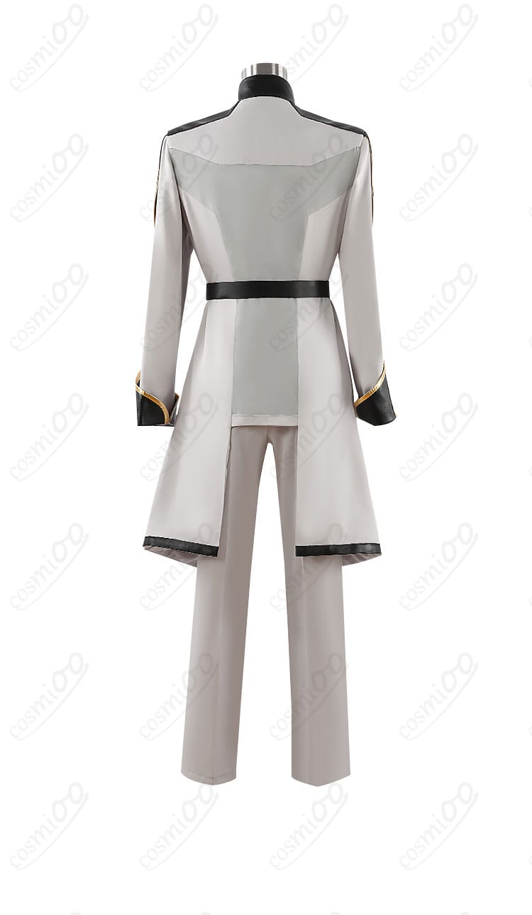 キラ・ヤマト コスプレ衣装 准将服（劇場版）の背面画像。後ろ姿の細部まで忠実に再現されたコスプレ衣装。