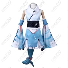 ホロライブ がうる・ぐら 正月衣装コスプレ 海×サメ意匠の和装・高再現 - 1枚目の画像（サムネイル）