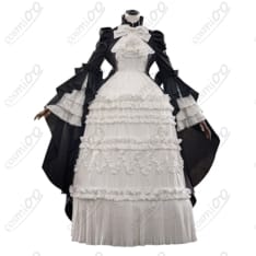 GOSICK ヴィクトリカ・ド・ブロワ コスプレ衣装 黒ゴスロリ高再現 - 2枚目の画像（サムネイル）