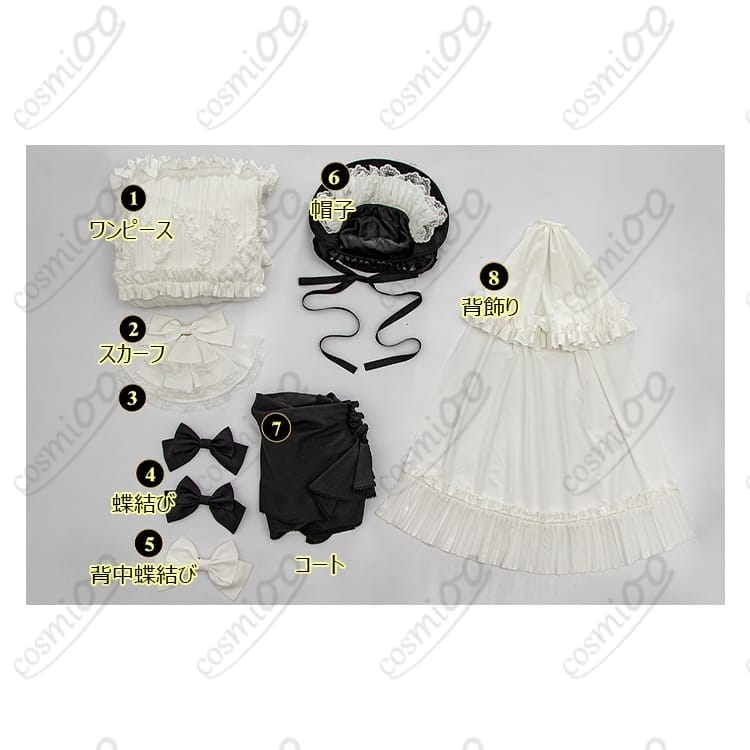 GOSICK ヴィクトリカ・ド・ブロワ コスプレ衣装 黒ゴスロリ高再現 - 5枚目の画像