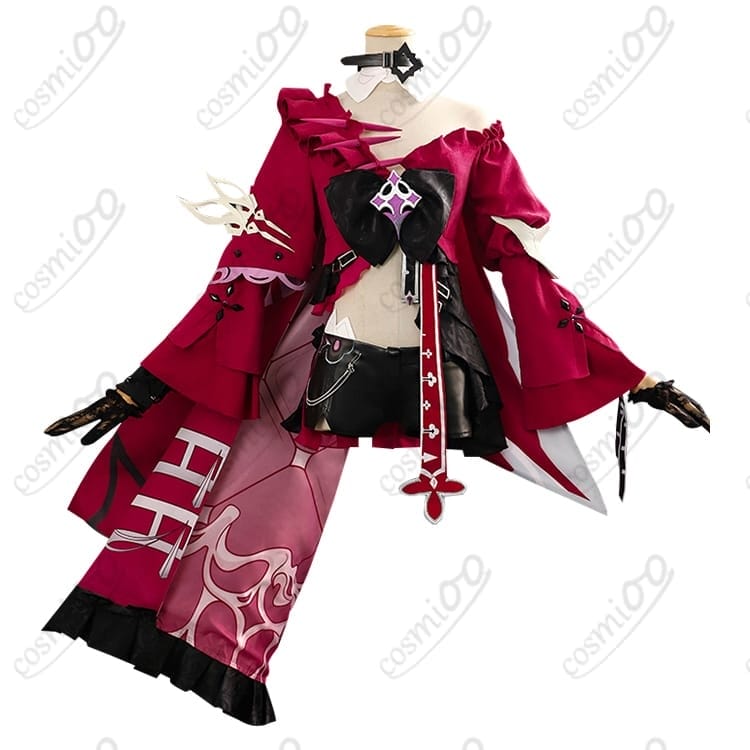 崩壊3rd シリン/空の律者 コスプレ衣装 黒金×紫ドレス風の高再現モデル - 1枚目の画像