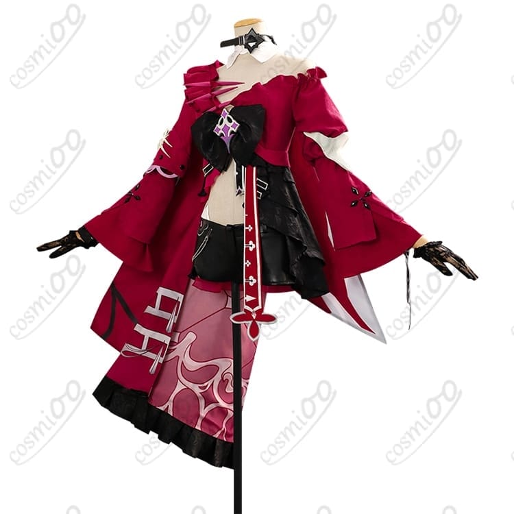 崩壊3rd シリン/空の律者 コスプレ衣装 黒金×紫ドレス風の高再現モデル - 2枚目の画像