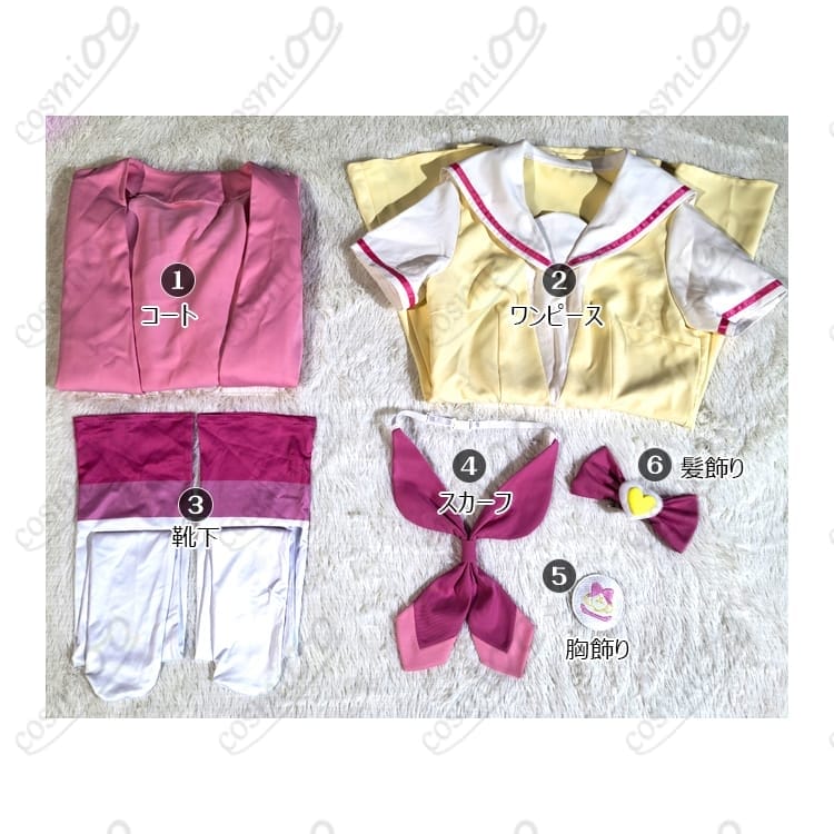 プリパラ真中らぁらパプリカ学園制服（冬服）コスプレ高再現・清楚なスクールルック - 6枚目の画像