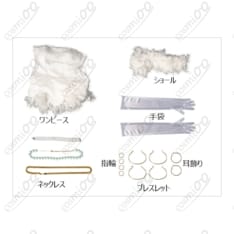 パンスト『パンティ』コスプレ衣装 カジノドレス 高再現 ショール・手袋付き - 4枚目の画像（サムネイル）
