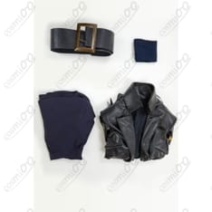 ワンピース ニコ・ロビン コスプレ衣装 高再現 私服系コート・ワンピースセット - 6枚目の画像（サムネイル）