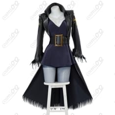 ワンピース ニコ・ロビン コスプレ衣装 高再現 私服系コート・ワンピースセット - 1枚目の画像（サムネイル）