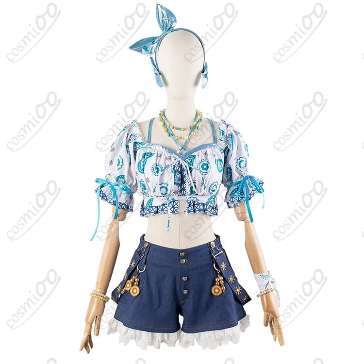 ラブライブ！蓮ノ空 花帆×梢 コスプレ衣装 夏めきペイン版 高再現・フルセット - 1枚目の画像